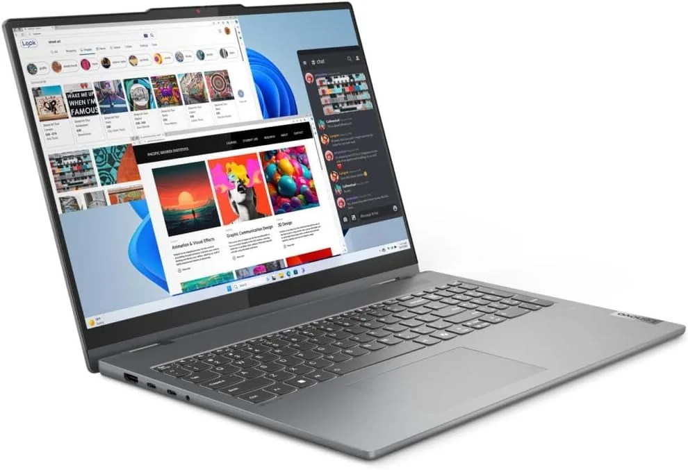 Lenovo IdeaPad 5 2-in-1 Convertible 16" WUXGA IPS Touchscreen Laptop | Ryzen 7 8845HS CPU (8 Cores, Up to 5.1GHz) | Fingerprint Reader | 16GB RAM, 4TB SSD | WiFi 6, BT 5.3