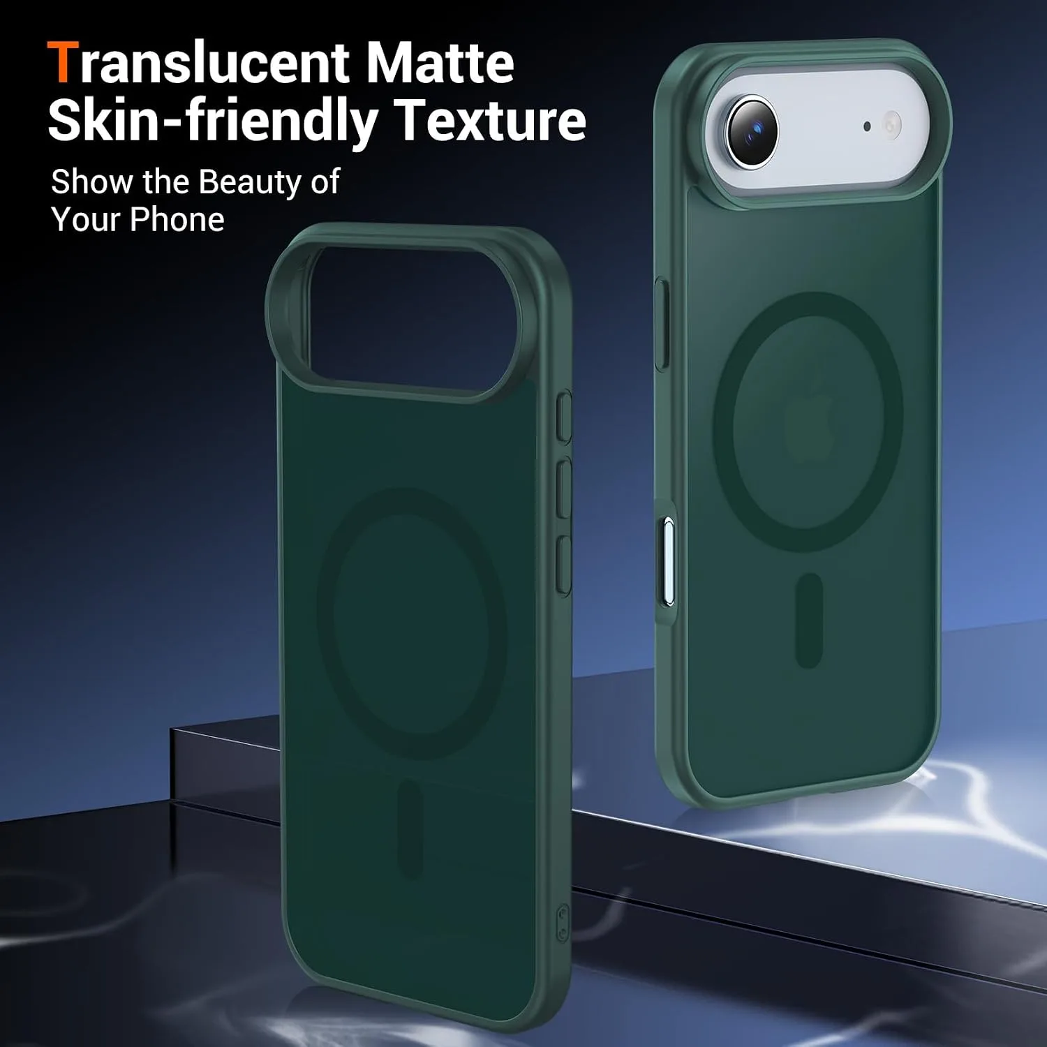 Temdan for iPhone AIR Case with Screen Protector Forest Green