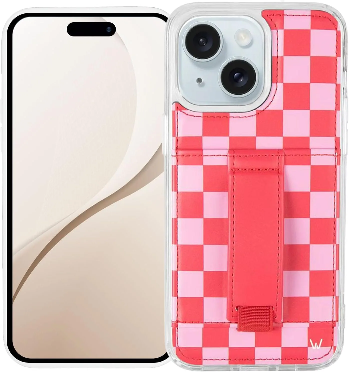 Walli Cases Wallet Phone Case for iPhone 15, Card Holder Kickstand