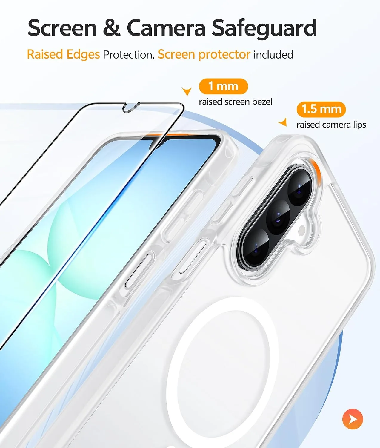 FNTCASE for Galaxy A17/A16 5G Phone Case, Fit for Magsafe, Screen Protector