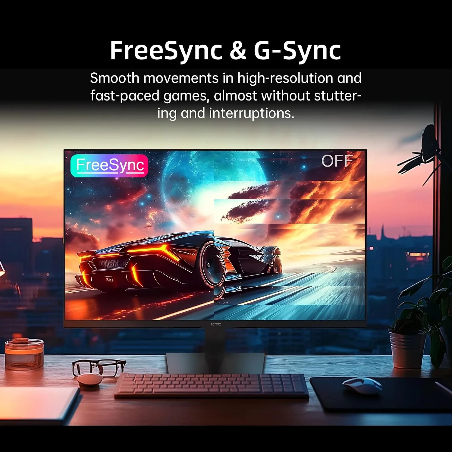 KTC 24 Inch Monitor 100Hz, FHD 1080P Computer Monitor, 4000:1, H24V27