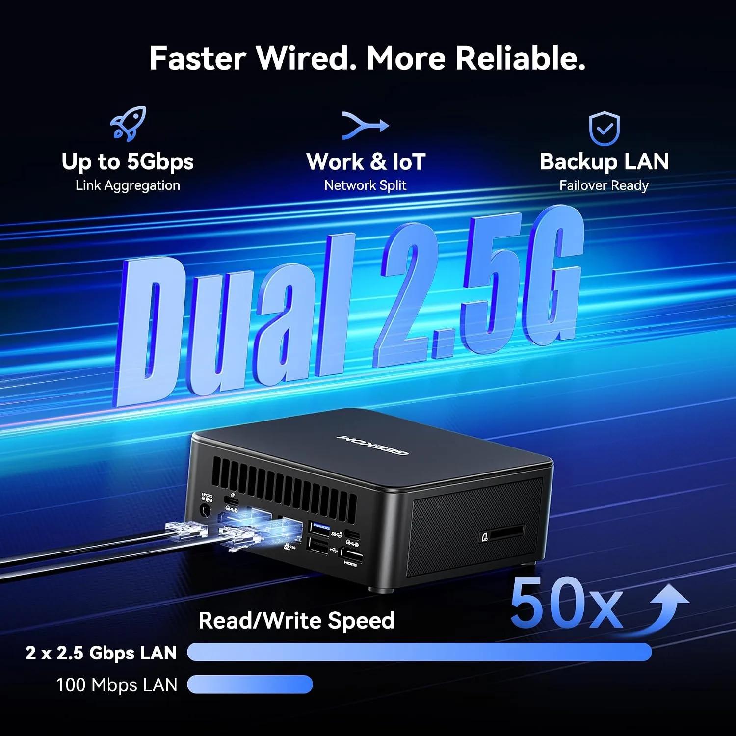 GEEKOM IT13 MAX AI Mini PC 2026, Intel Ultra 9 185H, 24GB LPDDR5 500GB SSD