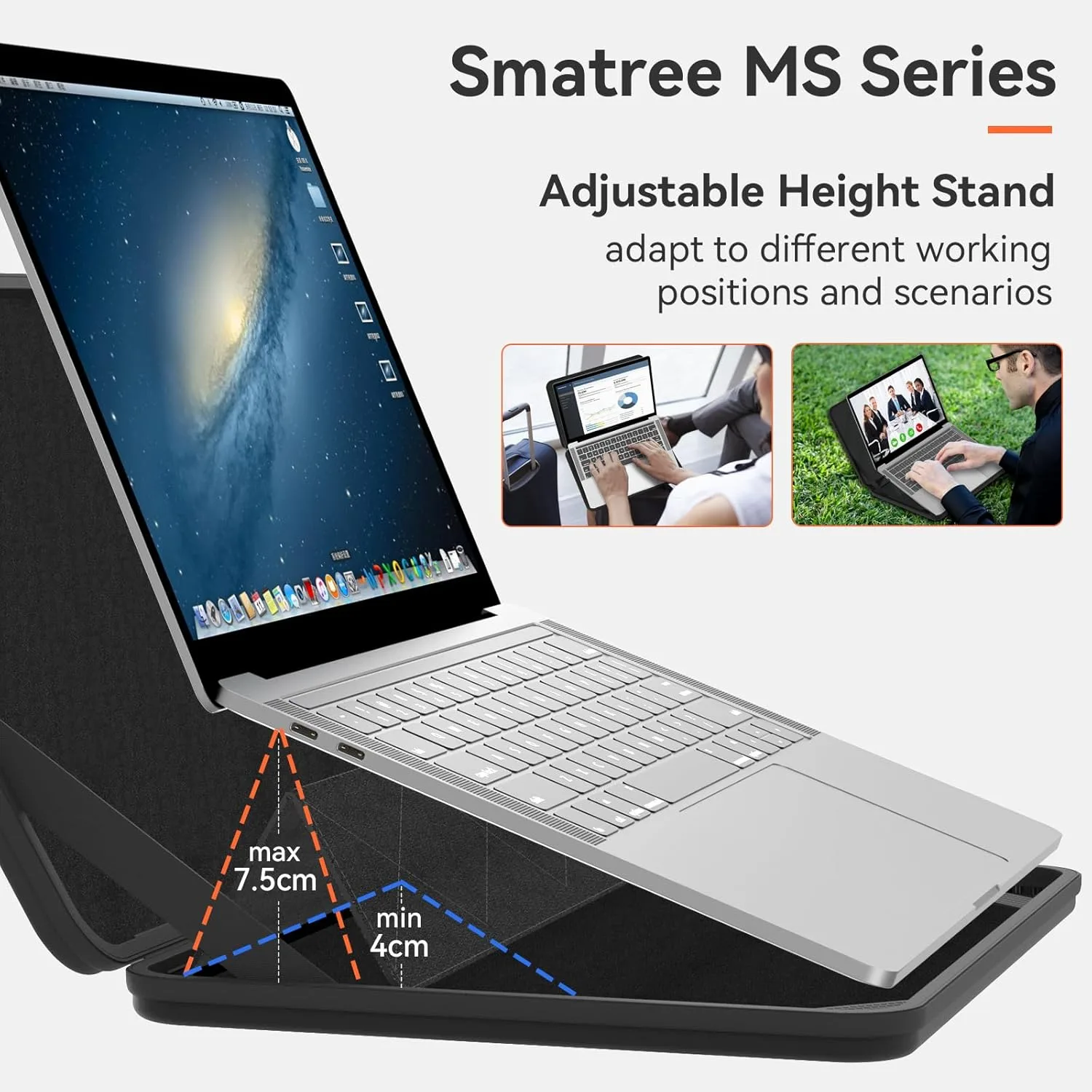 Smatree MS89 Hard Sleeve with Stand for 16 inch LG gram Pro 2 in 1 16T90SP