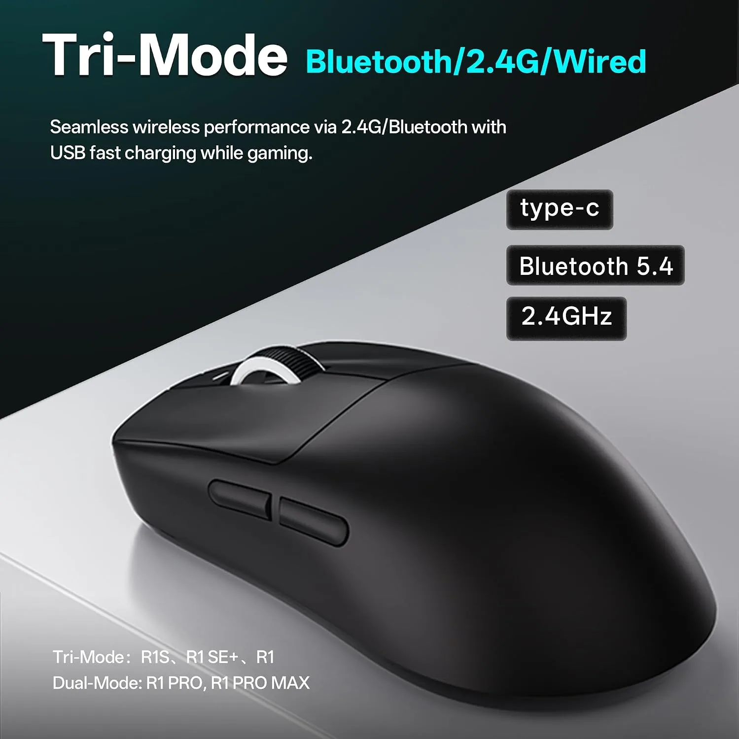 ATK VXE Dragonfly R1 SE+ Wireless Gaming Mouse - Black
