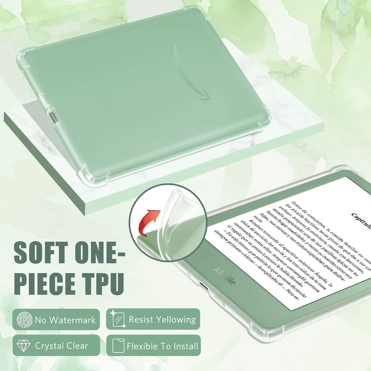 CoBak Clear Case Exclusively for 6" Kindle 2024 & 2022(11th Generation)