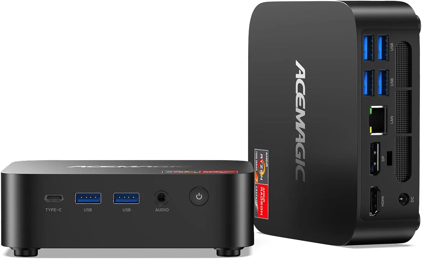 ACEMAGIC M1 Mini PC Ryzen 7 7735HS 24GB LPDDR5 1TB NVMe SSD Mini Computers