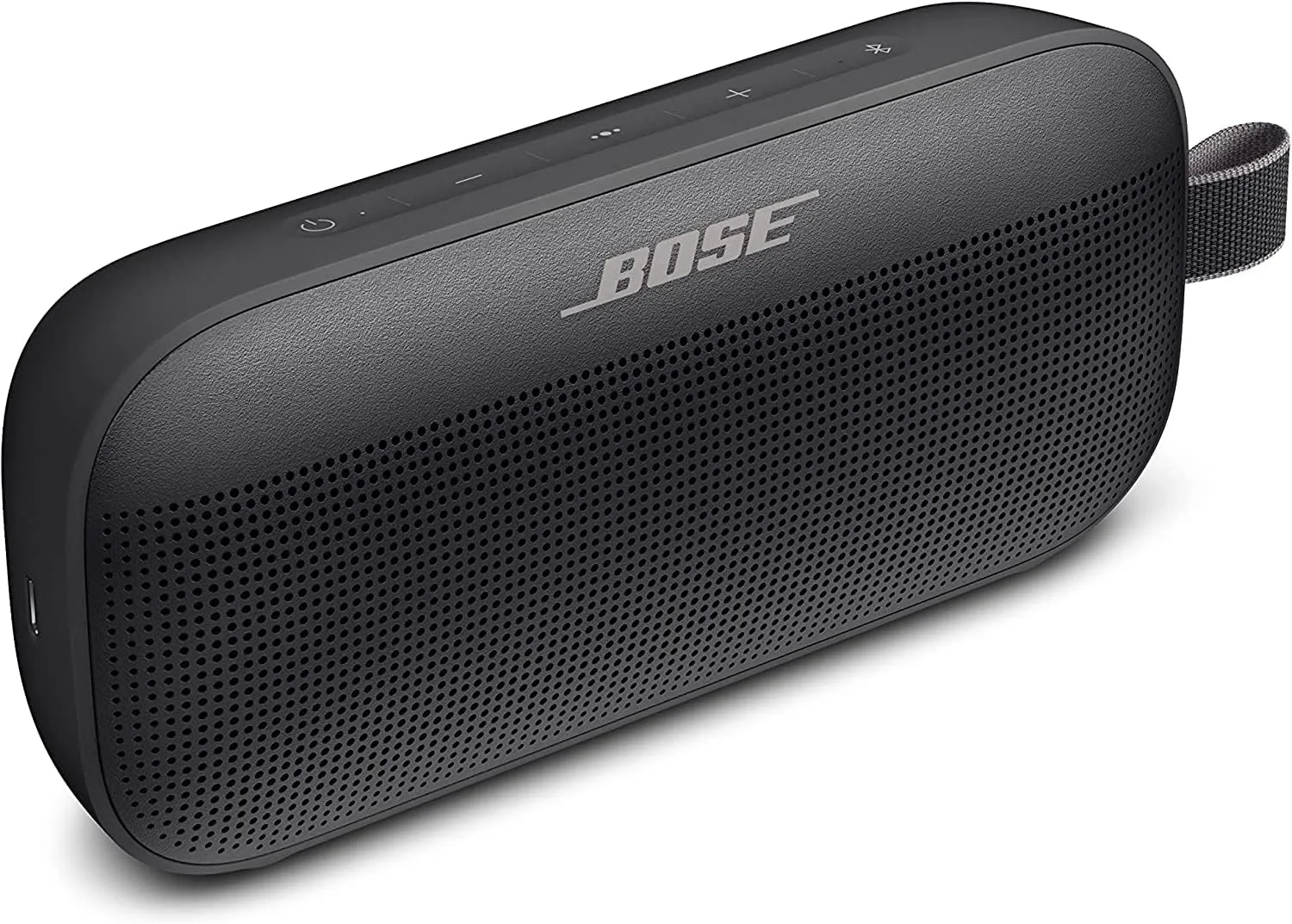 Bose SoundLink Flex Bluetooth Portable Speaker, Wireless Waterproof Speaker for Outdoor Travel - Black (Renewed)