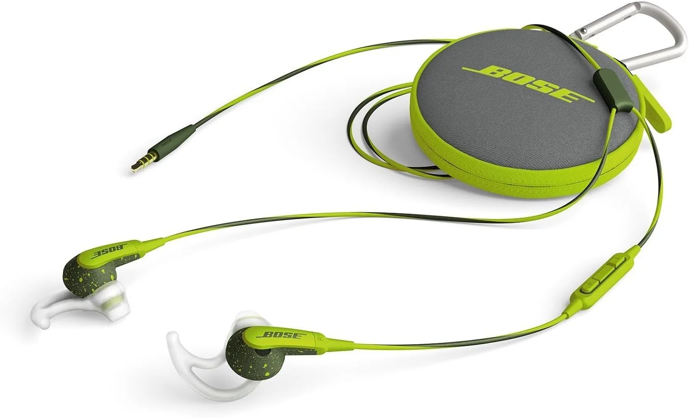 Bose SoundSport In-Ear Headphones For Apple Devices (741776-0030) - Energy Green (Renewed)