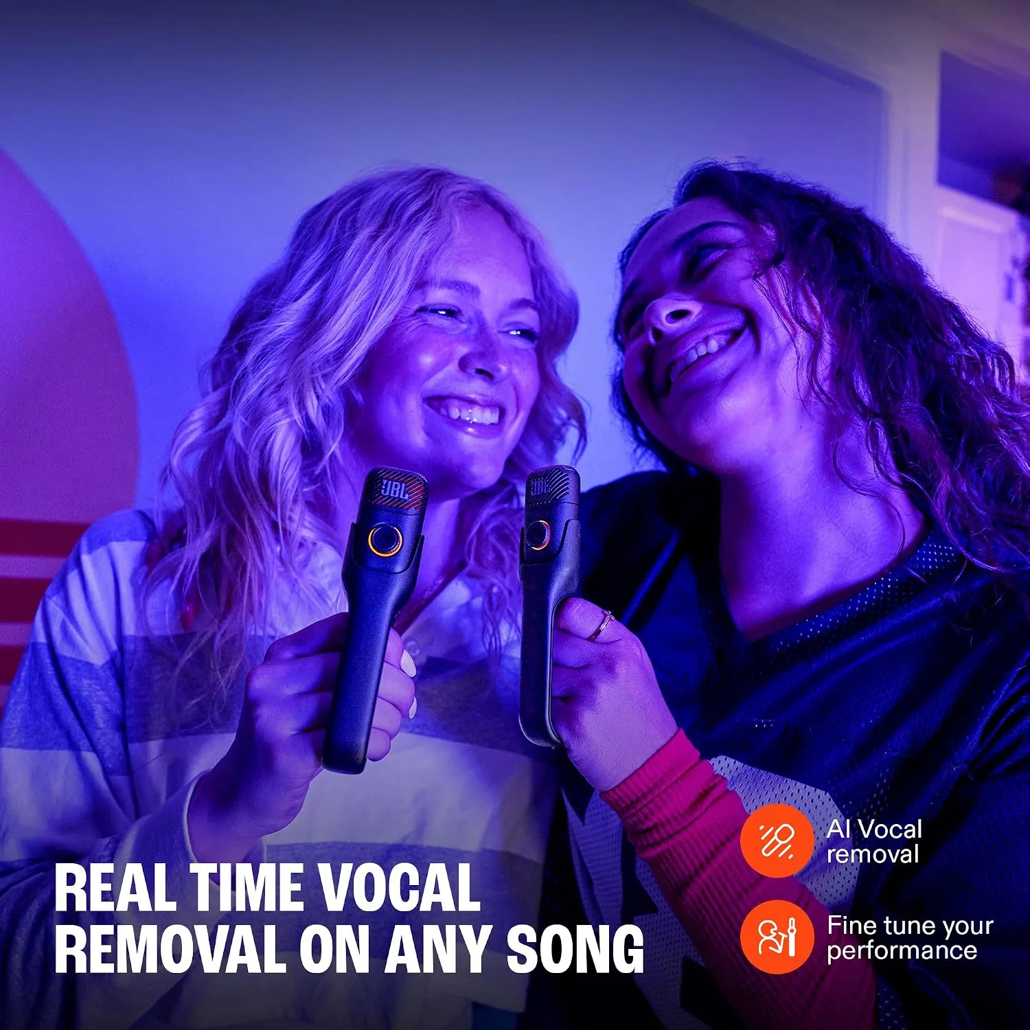 JBL EasySing Mic Mini - Real-Time Vocal Removal - Black