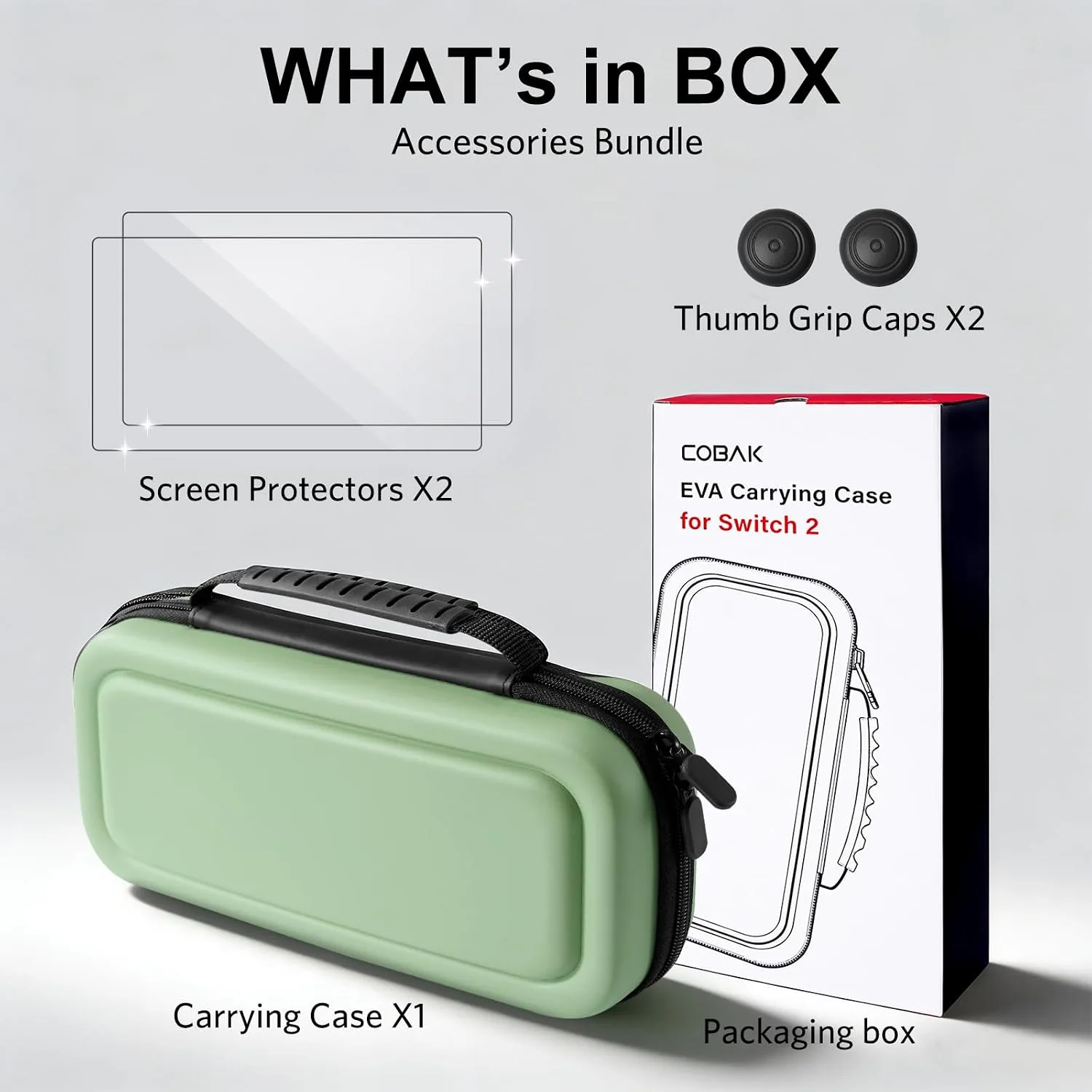 CoBak Large Capacity Carrying Case for Nintendo Switch 2 (2025)