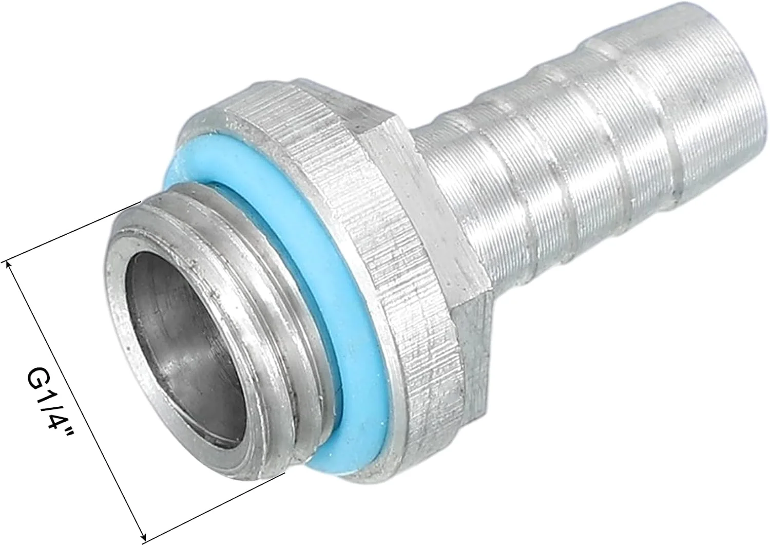 uxcell 8pcs G1/4 Fitting, G1/4 Thread with 8mm OD Nozzle PC Water Cooling Hose Barb Fitting for PC Water Cooling System Accessories