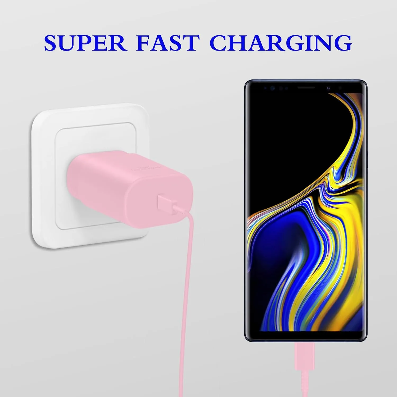 Type C Charger Fast Charging 2-Pack 25W Long 6FT USB C Cable