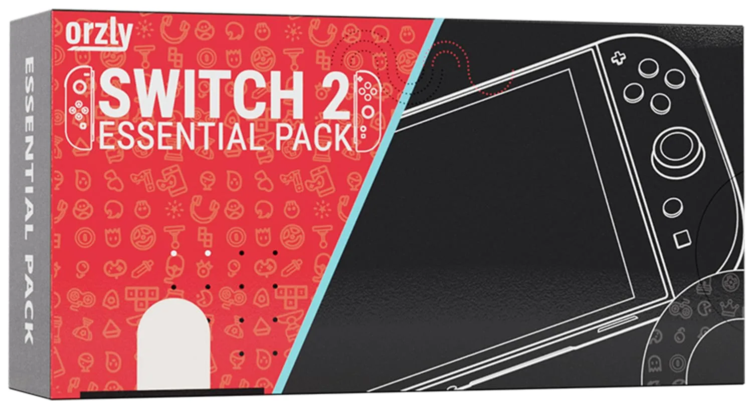 Orzly Switch 2 Accessories Bundle Carry Case & Screen Protector for Nintendo Switch 2 (2025) Console, TravelCase, Screen Protection, Grip Case, USB-C Cable, Games Holder, Headphones, Thumbgrips
