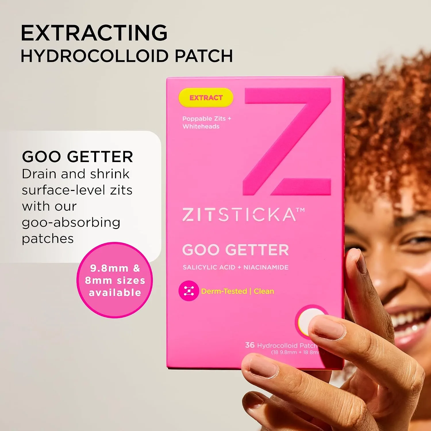 ZitSticka Pimple Patches for Face, Hydrocolloid Acne Patches, 36 Count