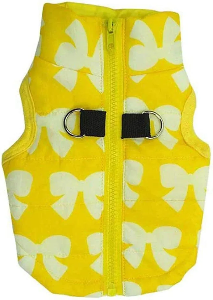 Chaleco Impermeable Marupet para Perros Pequeños Amarillo Talla L
