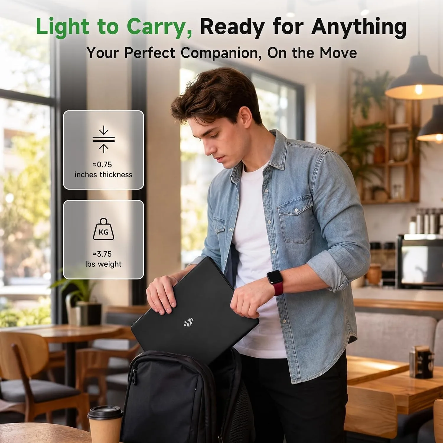 NIMO 15.6" Multitasking Laptop, AMD 8-Core R7 7735HS, 32GB DDR5, 1TB SSD