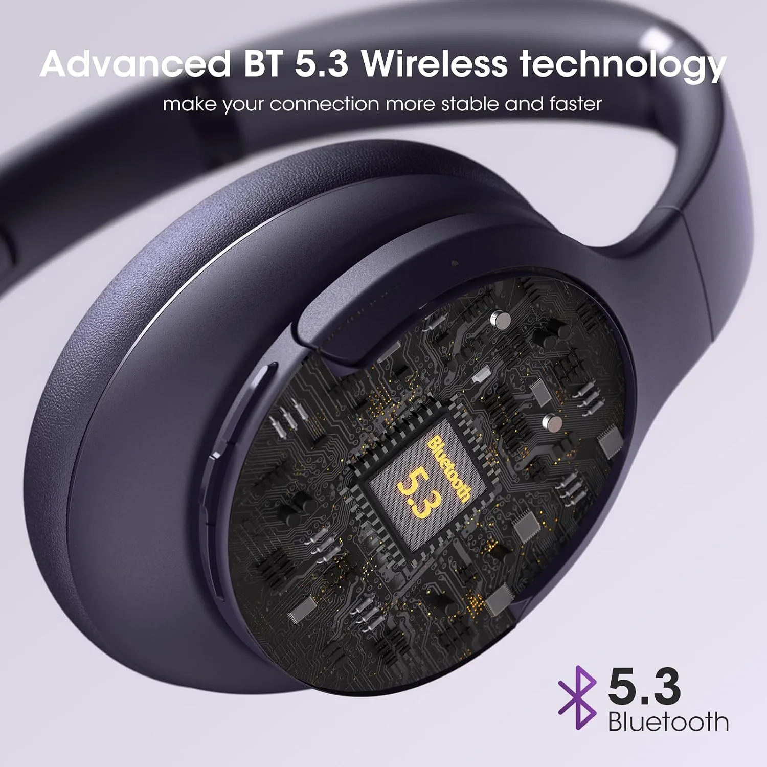 DOQAUS Bluetooth Headphones Over Ear, Headphones Wireless with 90H Playtime