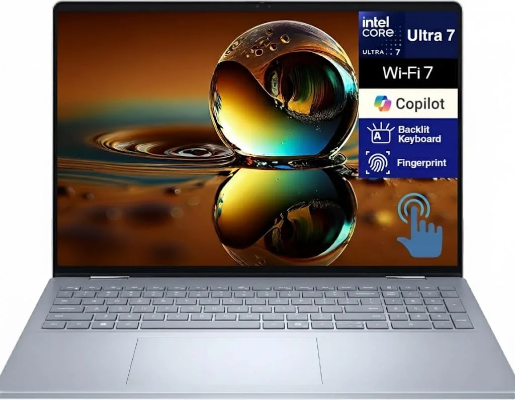 Laptop 2 en 1 Dell 16 Plus LDB06250 16'' Touch FHD+ Ultra 7-256V 16GB 1TB