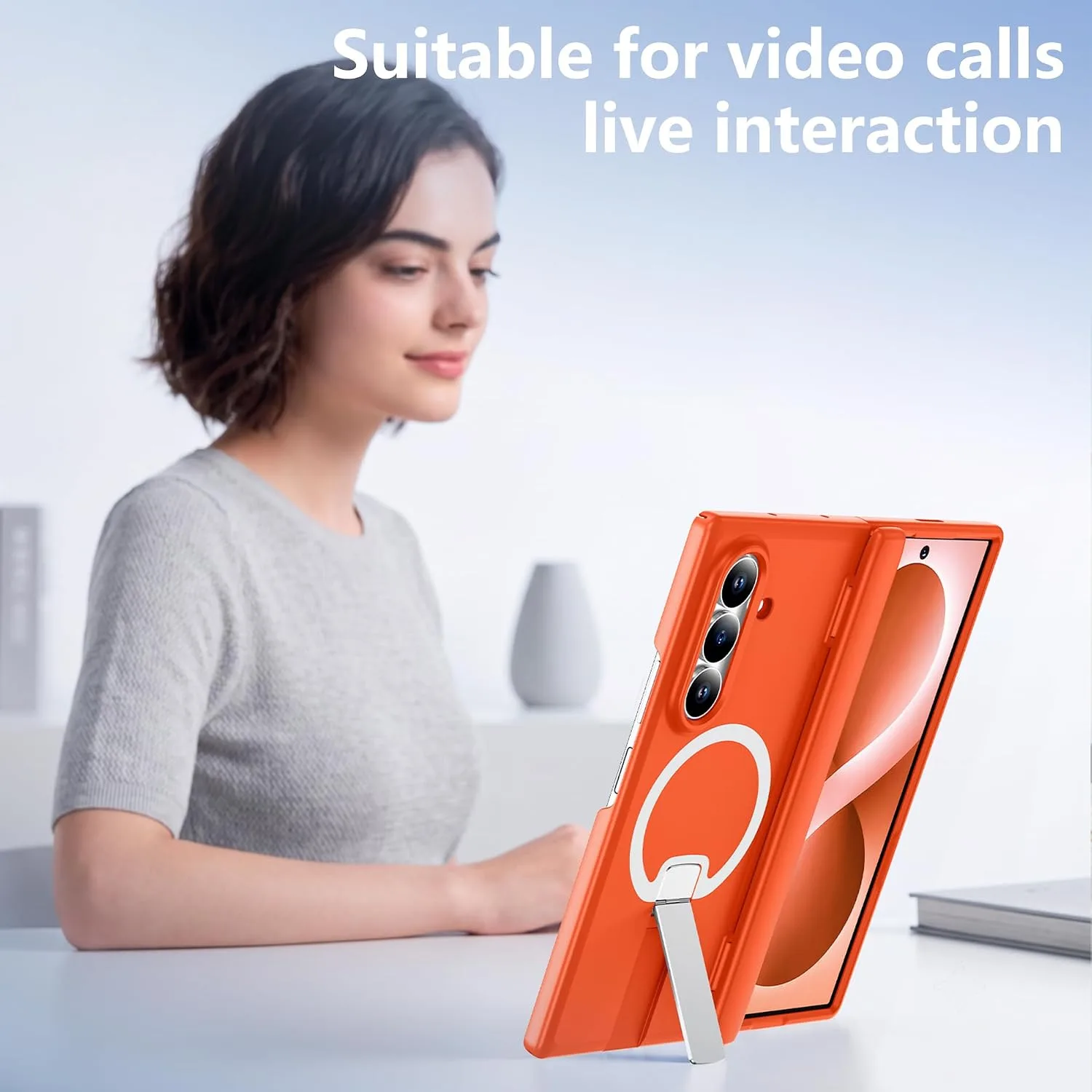For Samsung Galaxy Z Fold 8 Ultra Case with Kickstand & Screen Protector