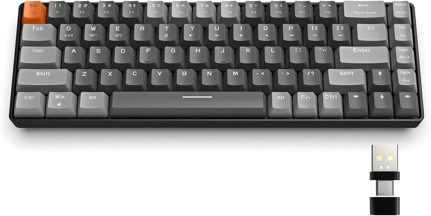 Teclado Gamer Mecánico Inalámbrico Magic-refiner RK68 68 Teclas Compacto