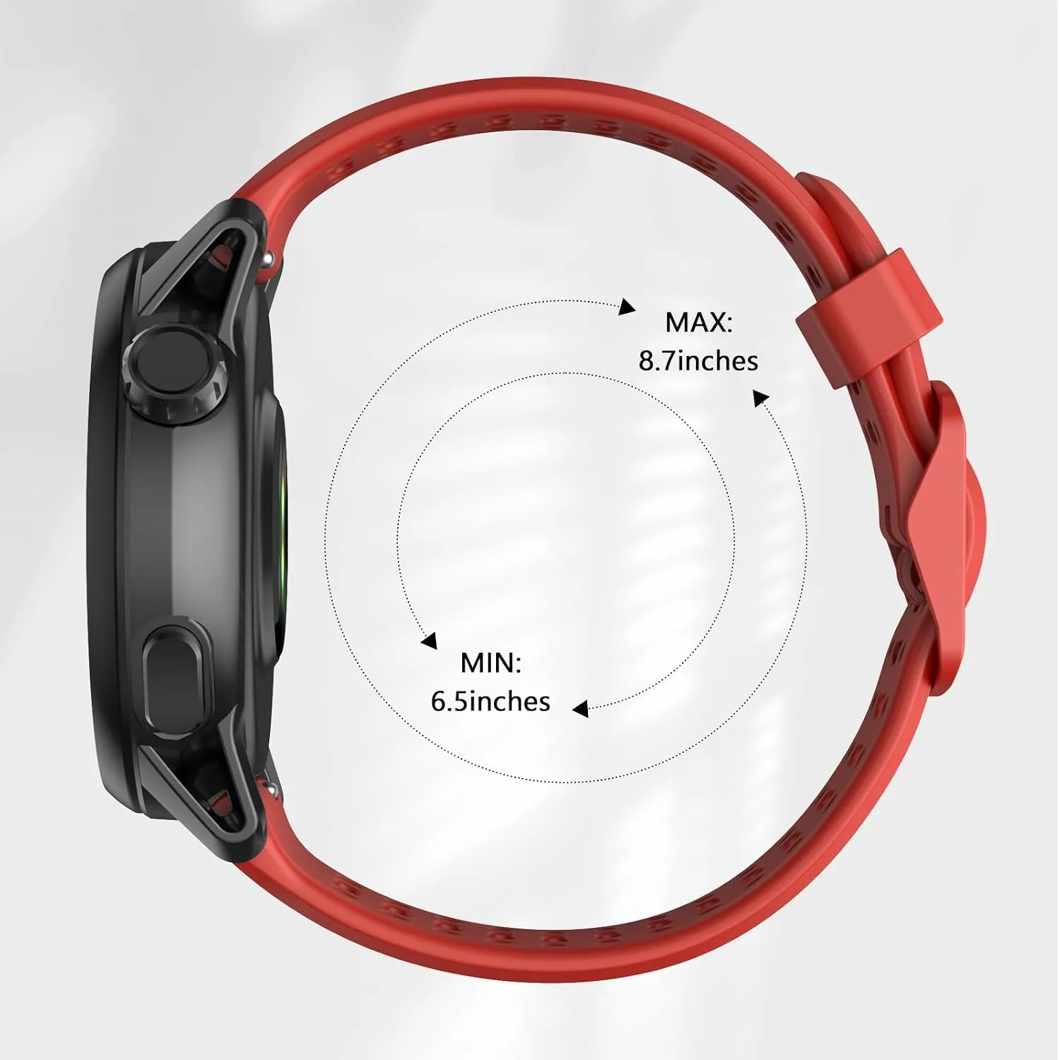 Compatible with COROS Pace 3 Watch Band, 22mm Quick Release Sports Silicone Watch Band Breathable Wristband Strap Women Men Strap for COROS APEX 2 Pro/APEX 46mm/APEX Pro
