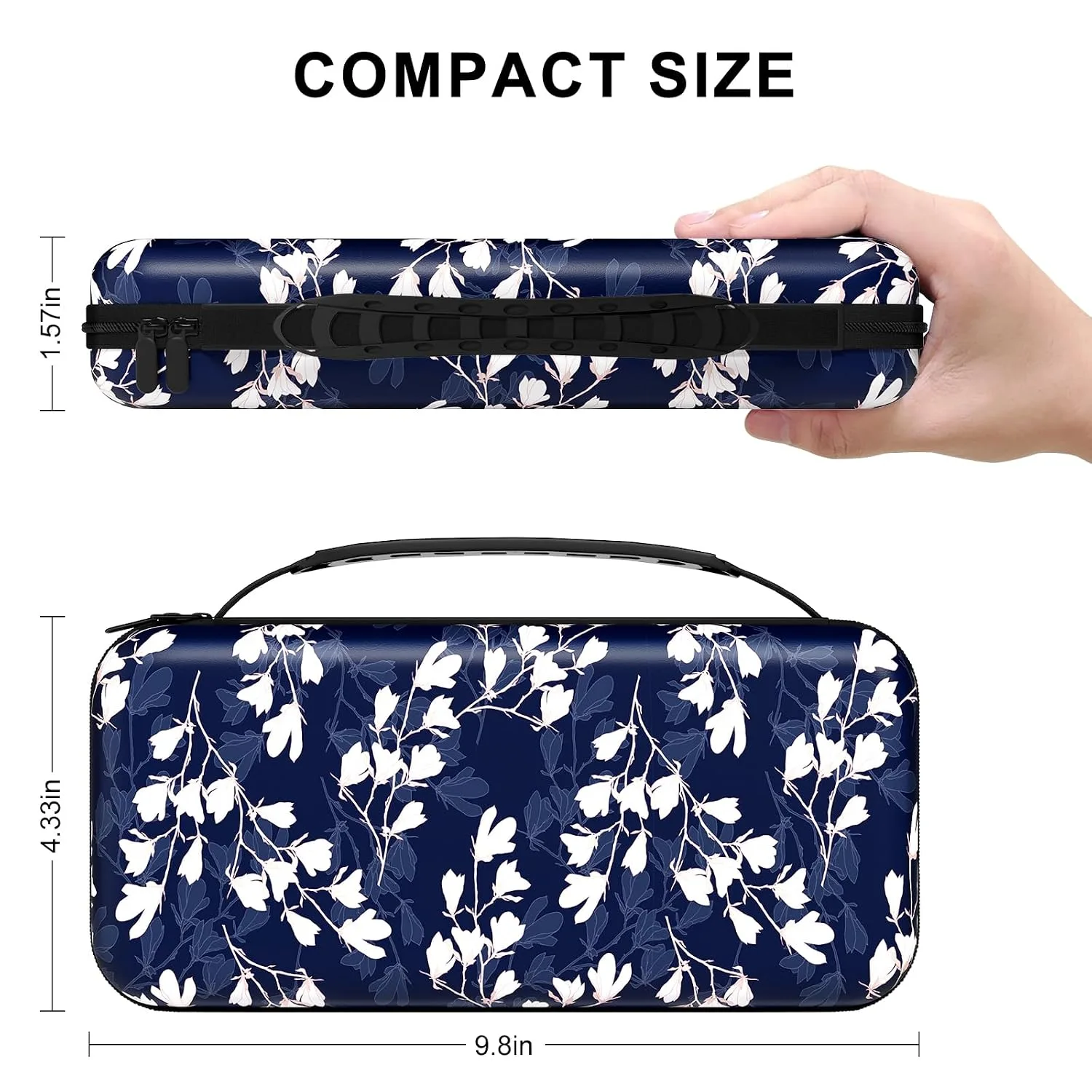 NPOOYI Carrying Case for Nintendo Switch OLED 2021/2017, Hard Shell Cover