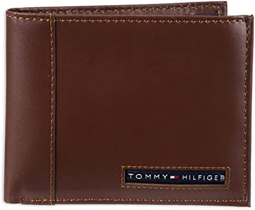 Tommy Hilfiger Men's Leather Orson RFID Bifold Wallet with Removable Passcase