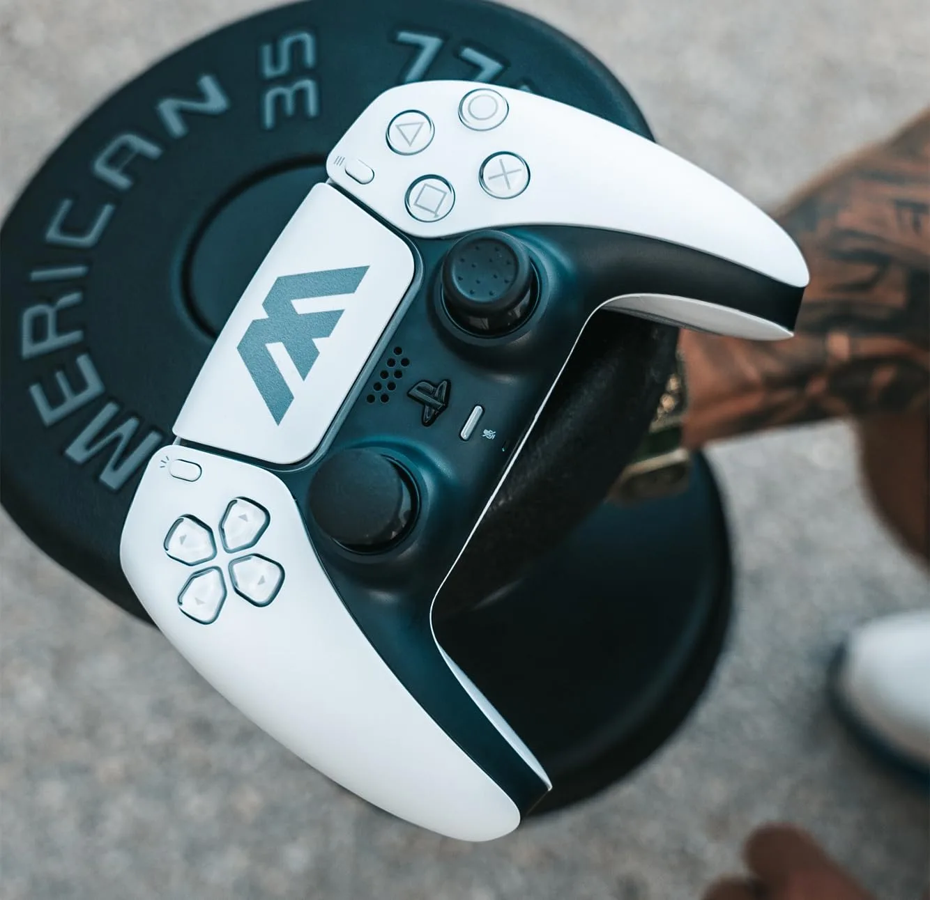 MODDEDZONE Smart Extreme Modded Controller + Anti Recoil | Back Remappable Paddles | Interchangeable Thumbsticks | Hair Triggers | Tactical Buttons | Compatible with PS5 Console & PC | APP controlled (White)