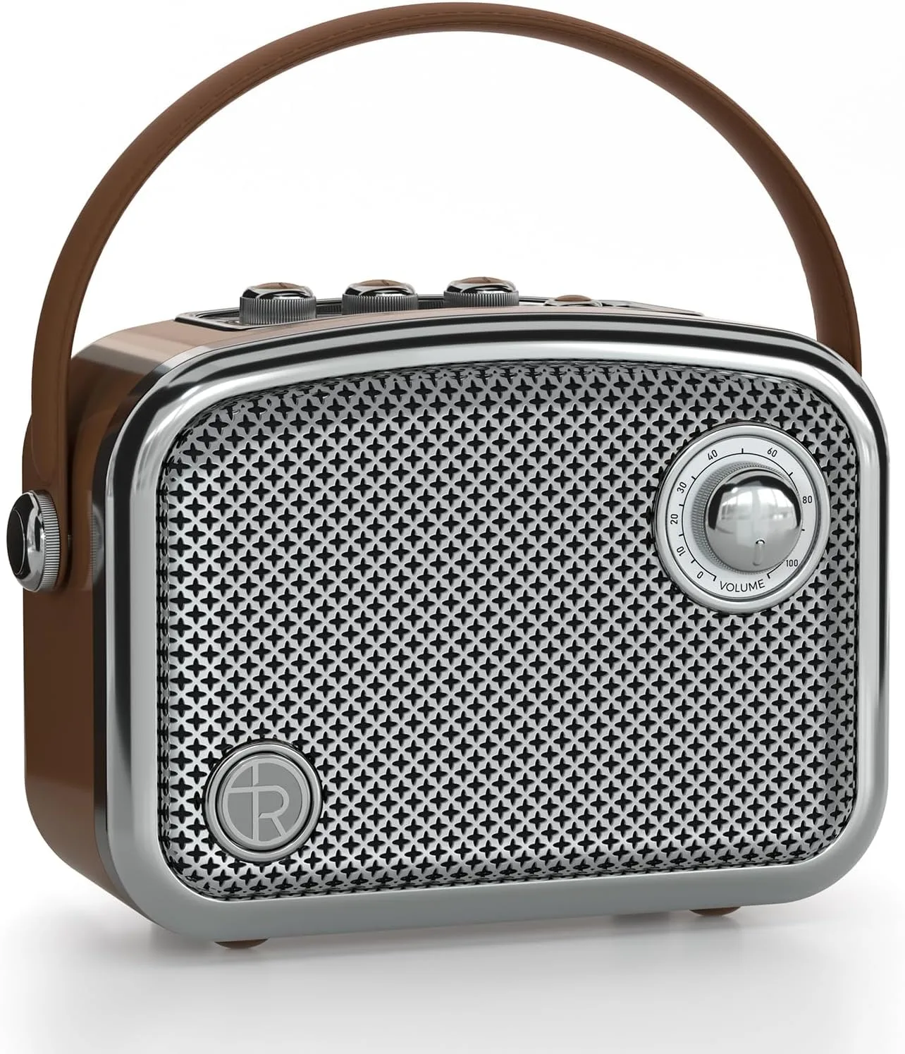 Bluetooth Speaker, 40W, Retro Decor, Small Gift for Women Man, Brown