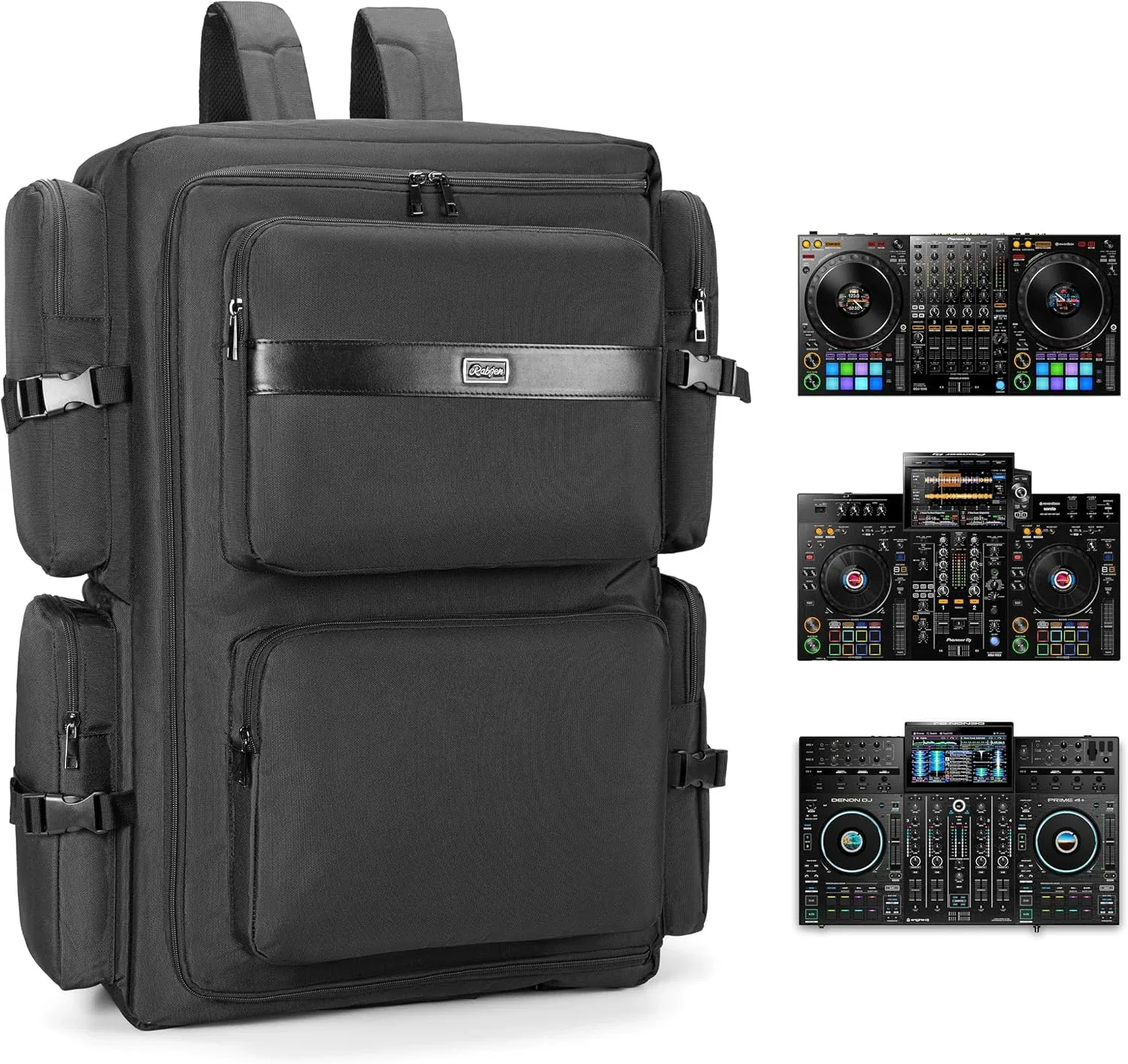Mochila DJ Rabjen para equipos Pioneer, Denon y Novation