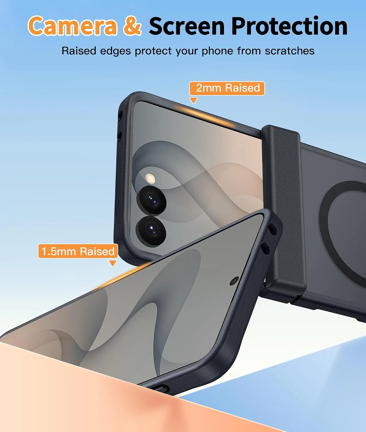FNTCASE for Samsung-Galaxy Z Flip 8 Matte Case with Hinge Protection