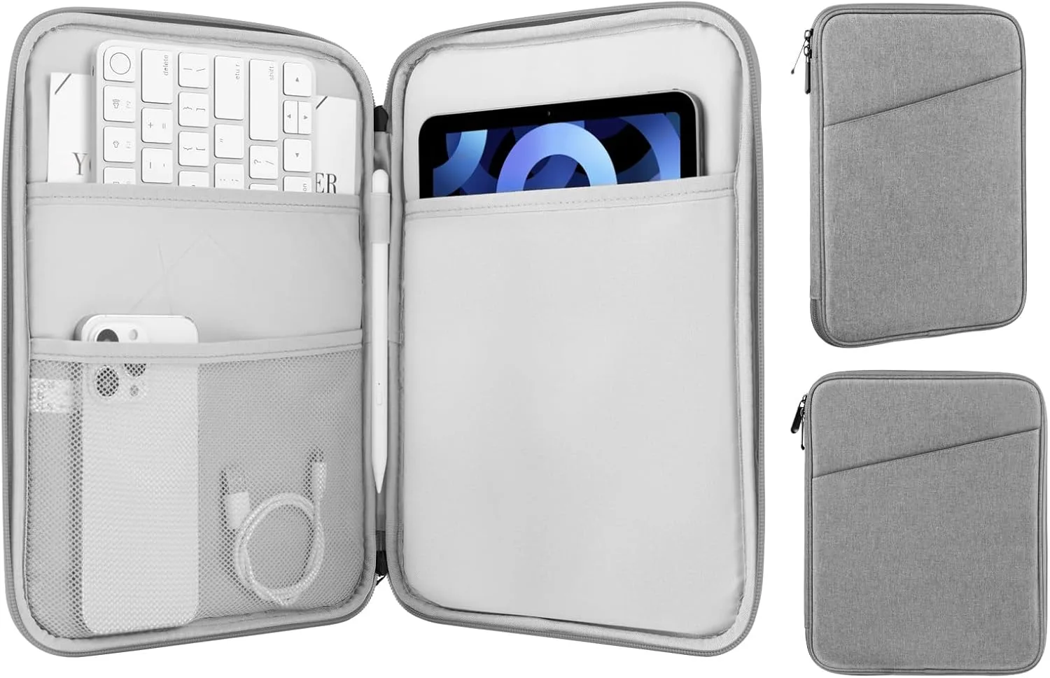 Funda para tablet MoKo 9-11 pulgadas con bolsillo para accesorios