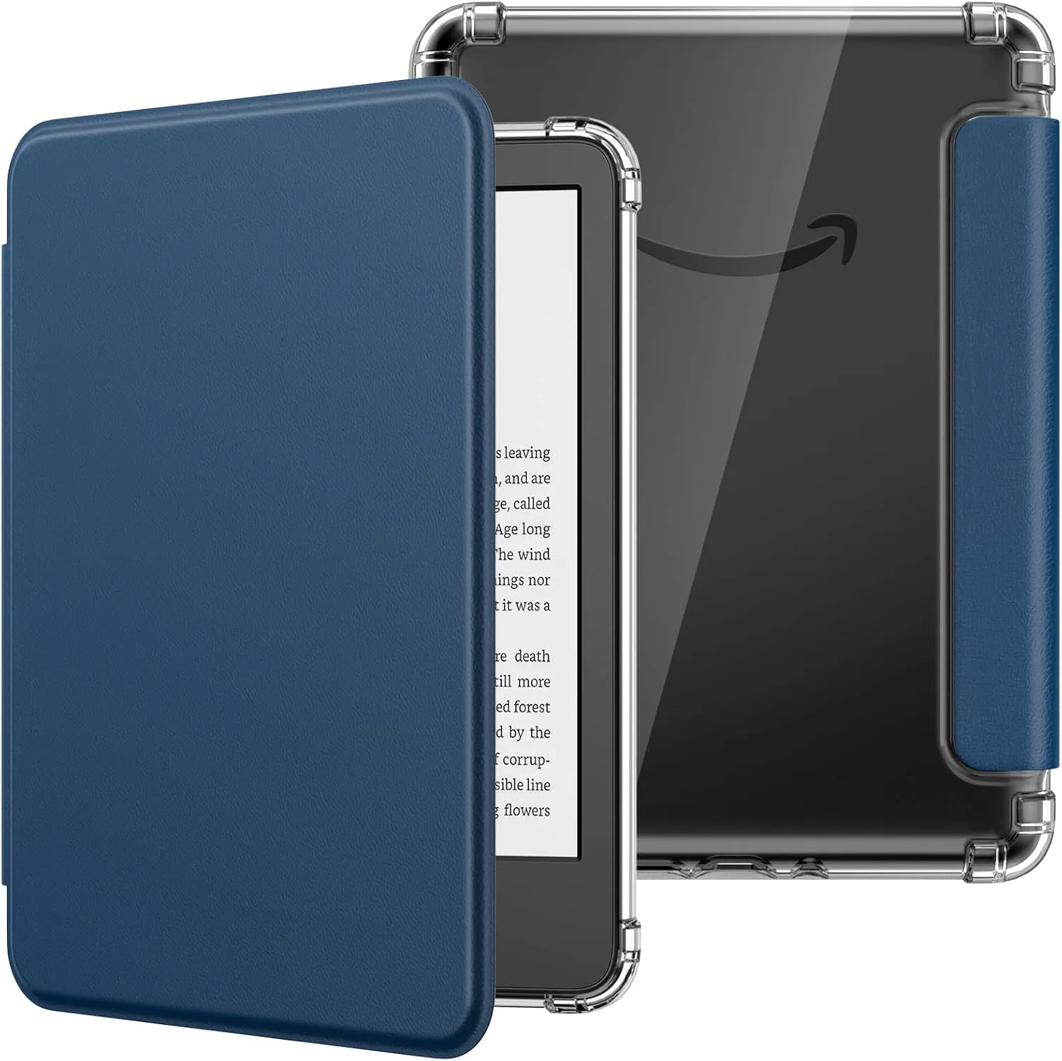 MoKo Case for 6" Kindle Basic 11th Generation (2024/2022), Dark Sea Blue