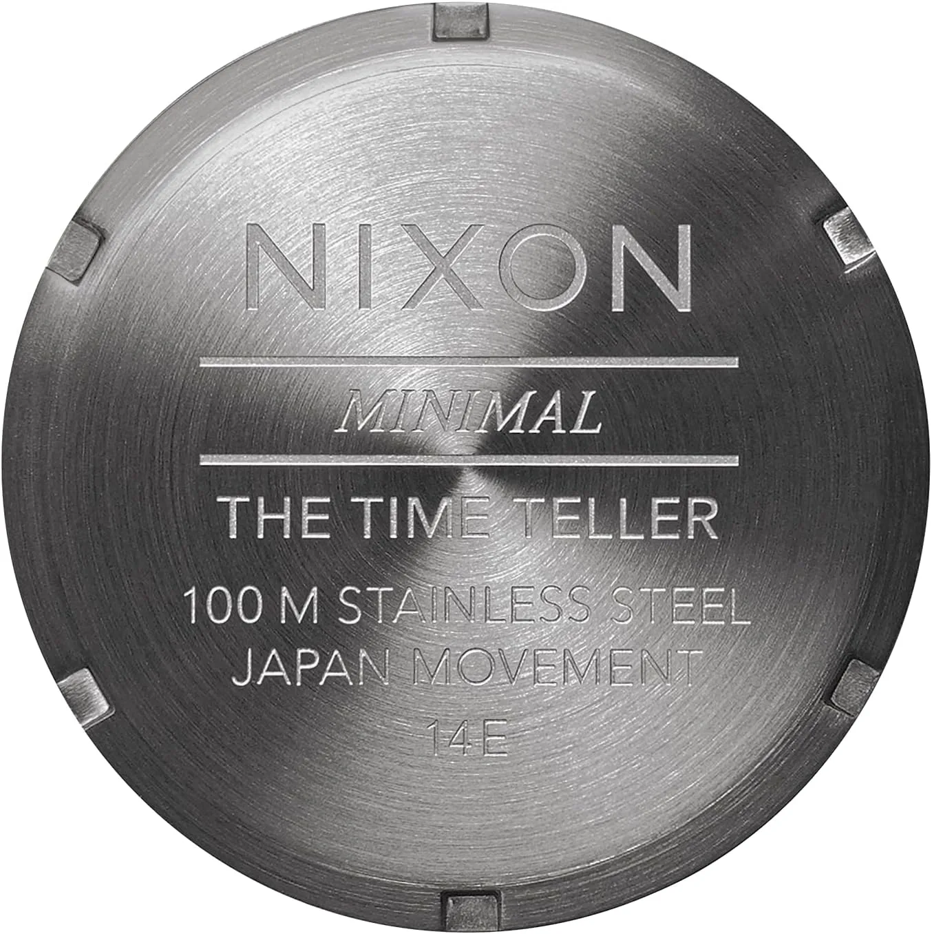 NIXON Time Teller A045 - 100m Water Resistant Men's Analog Fashion Watch (37mm Watch Face, 19.5mm-18mm Stainless Steel Band)