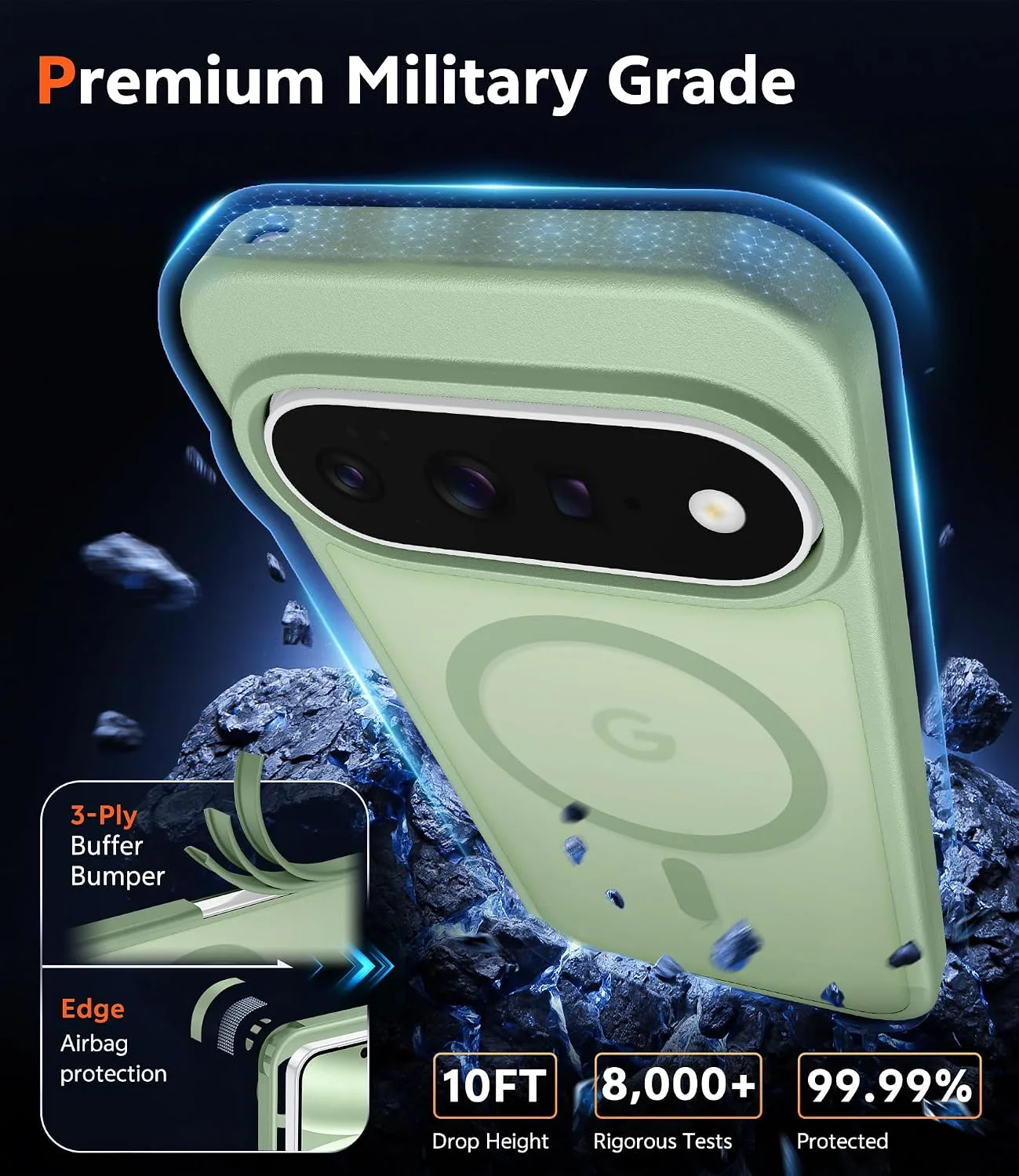 FNTCASE for Google Pixel 11-Pro Case: Pixel 11 Case Compatible with Magsafe