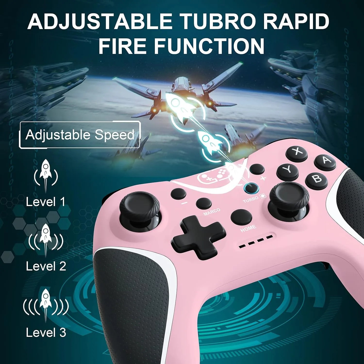 Wireless Switch Pro Controller Compatible with Nintendo Switch/Lite/OLED
