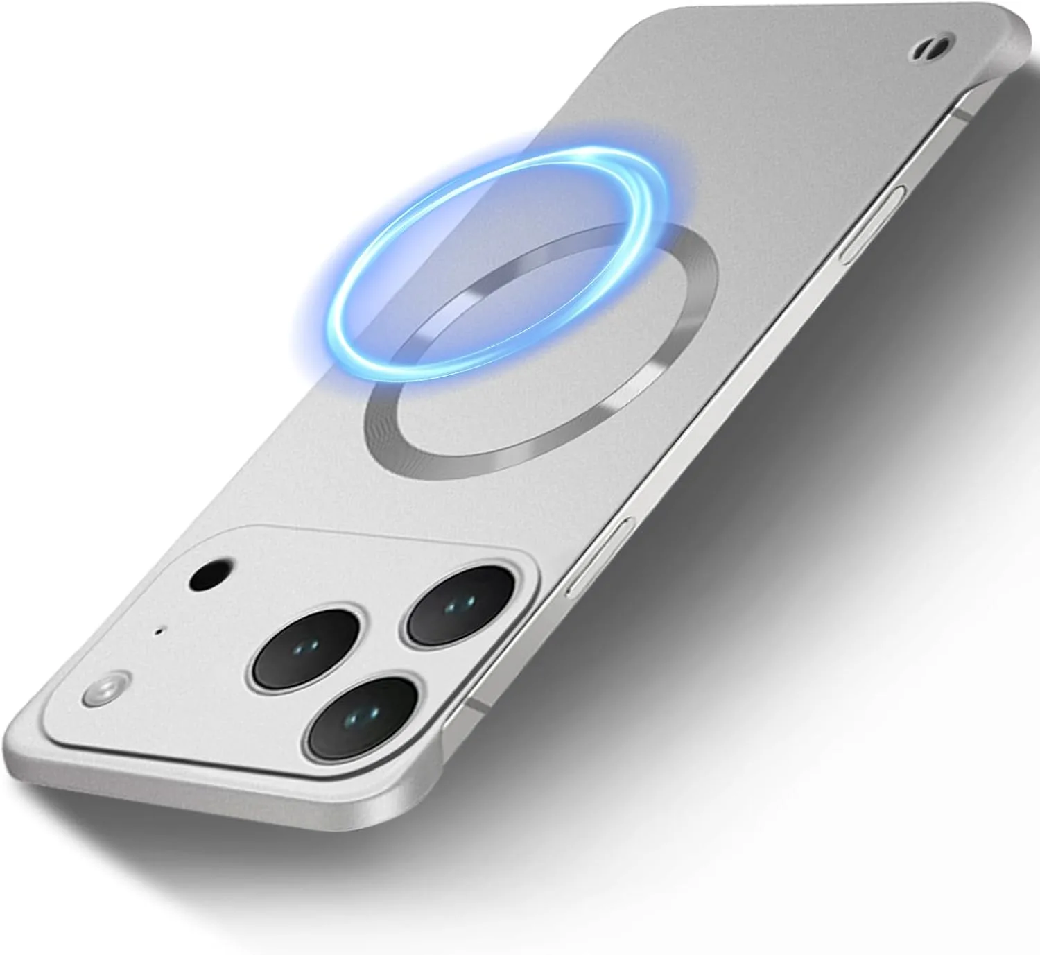 Case for iPhone 18 Pro Max, Magnetic Case Compatible with Mag-Safe Silver