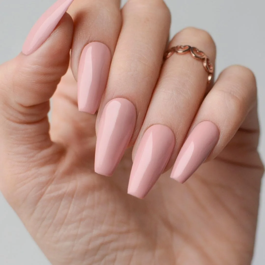 PINK MASK Gel Color Classic Base Coat 15mL-Charlie Brown, Soak-Off Professional UV/LED, Builder Base No-Wipe Formula, Long Lasting, Base Coat Nail Strengthener