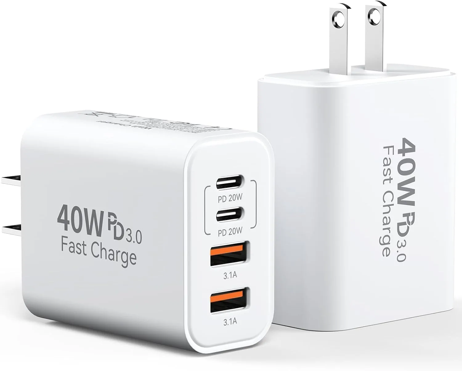 USB C Charger Block Multiple Ports Wall Charger Fast Phone Charging Blocks