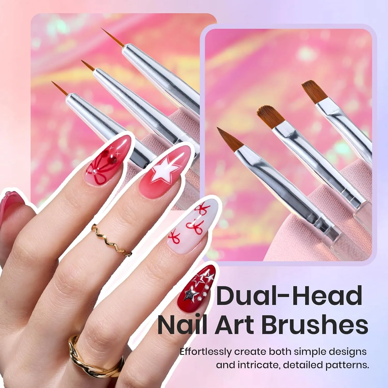 Beetles 31pcs Nail Art Brushes, Nail Art Pens, Dotting Tools, Dust Brush