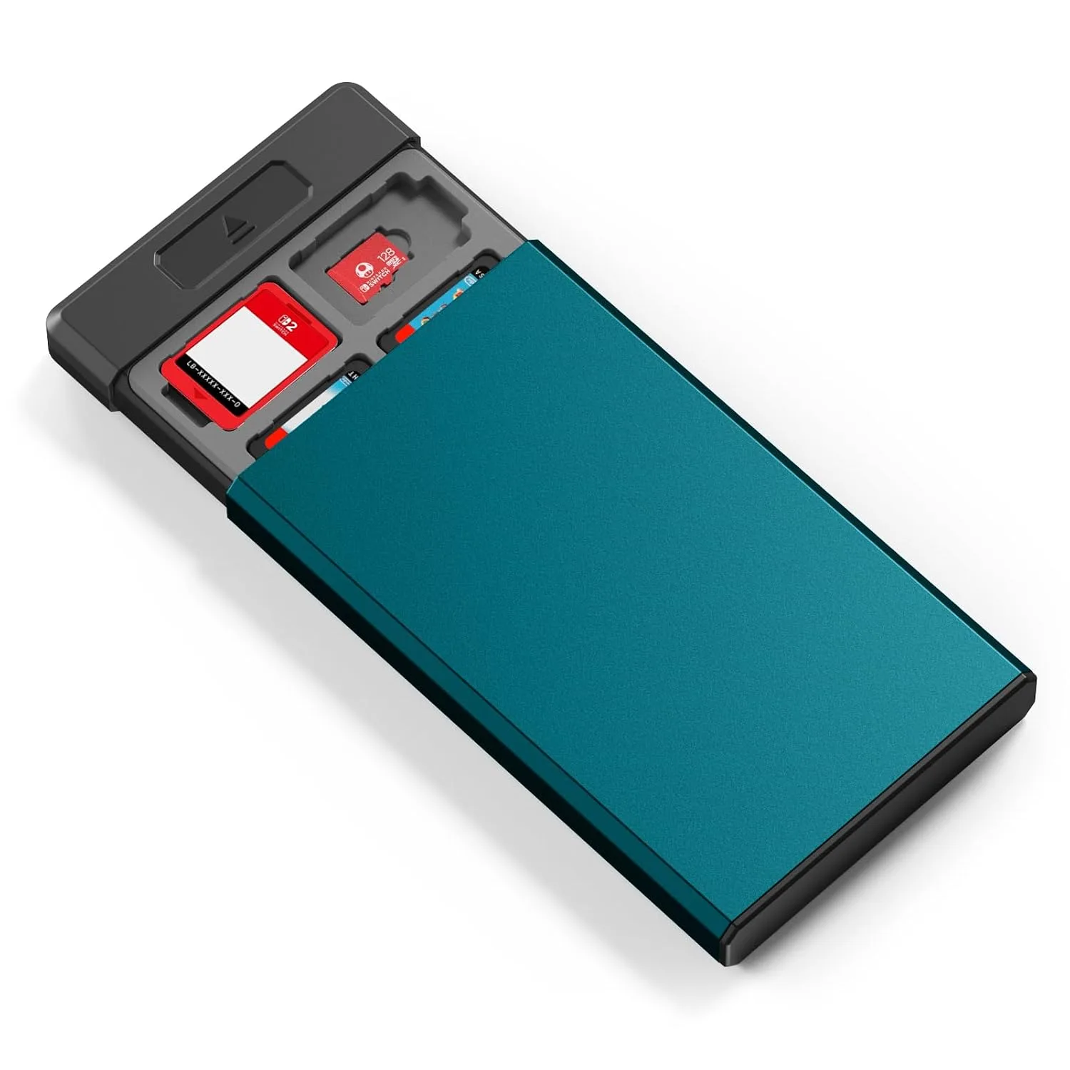 Estuche para juegos Switch Heiying con 40 ranuras para tarjetas Switch 2 y Micro SD