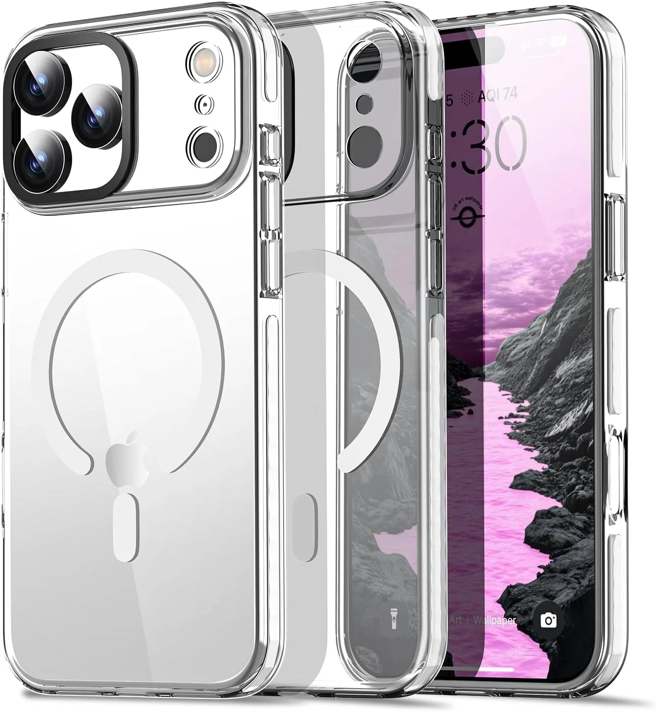 Funda para iPhone 17 Pro Max AICase transparente con MagSafe
