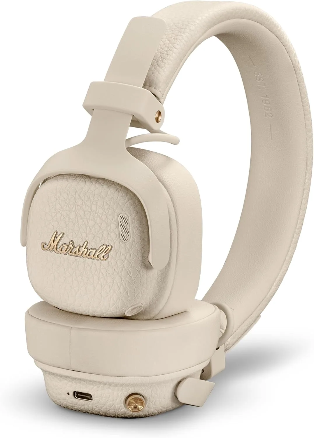 Marshall Milton ANC Wireless On-Ear Noise Cancelling Headphones - Cream