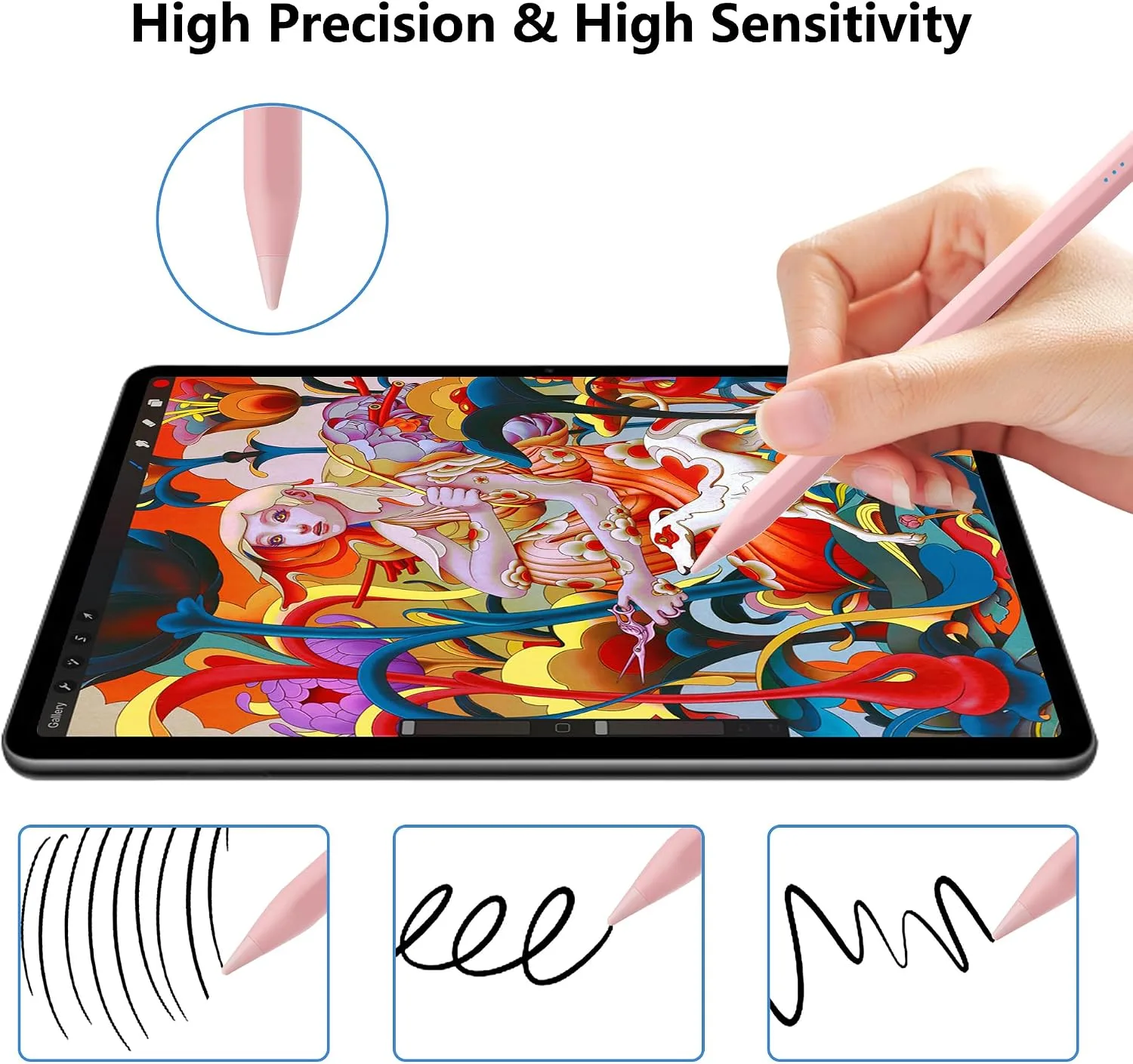Stylus Pen for Apple Pencil iPad 2026-2018 A16 11th Generation Air Pro Mini