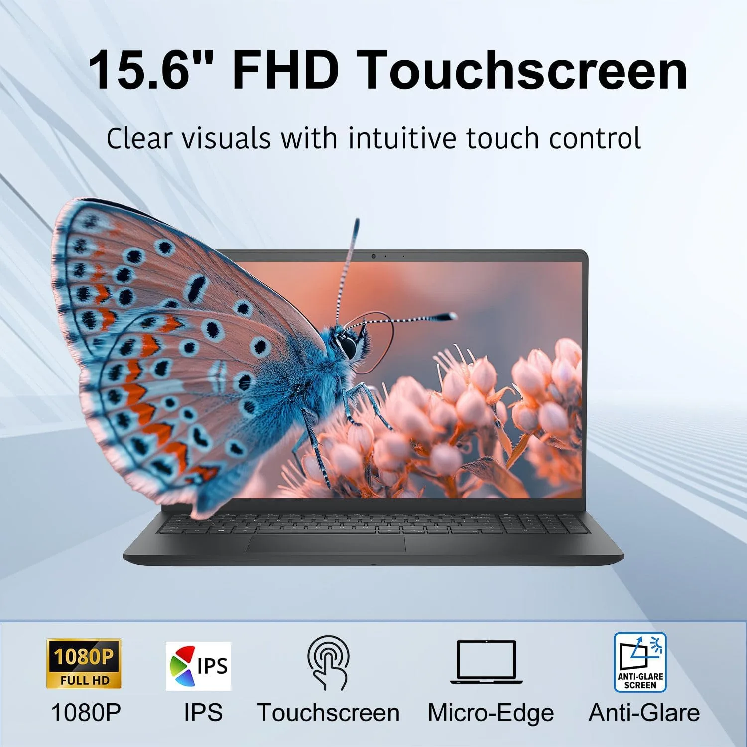 Dell 15.6" FHD Touchscreen Laptop | 13th Gen Intel Core i5-1334U | 8GB RAM | 512GB PCIe SSD | Wi-Fi 6 | 1080p Webcam | Copilot AI | HDMI | Business & Study Ready | Windows 11