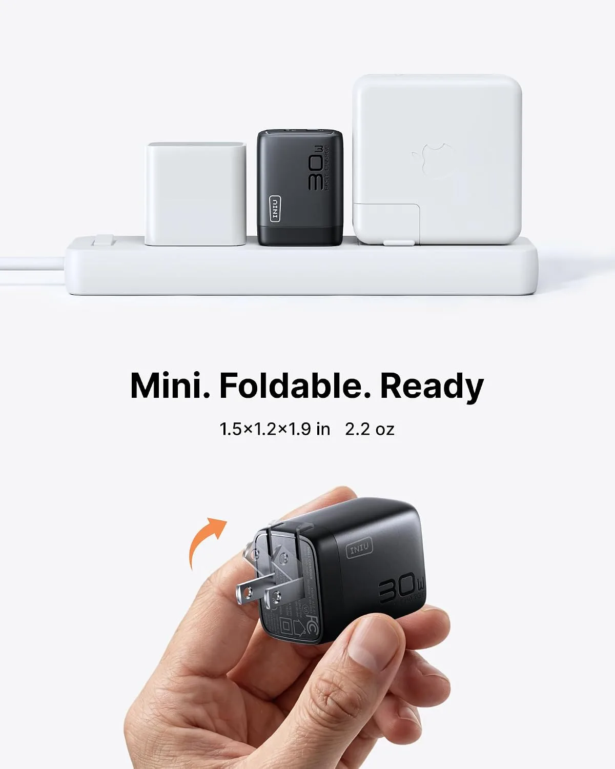 INIU USB C Charger, 30W Type C Fast Charging, 2-Port Adapter Charger Block