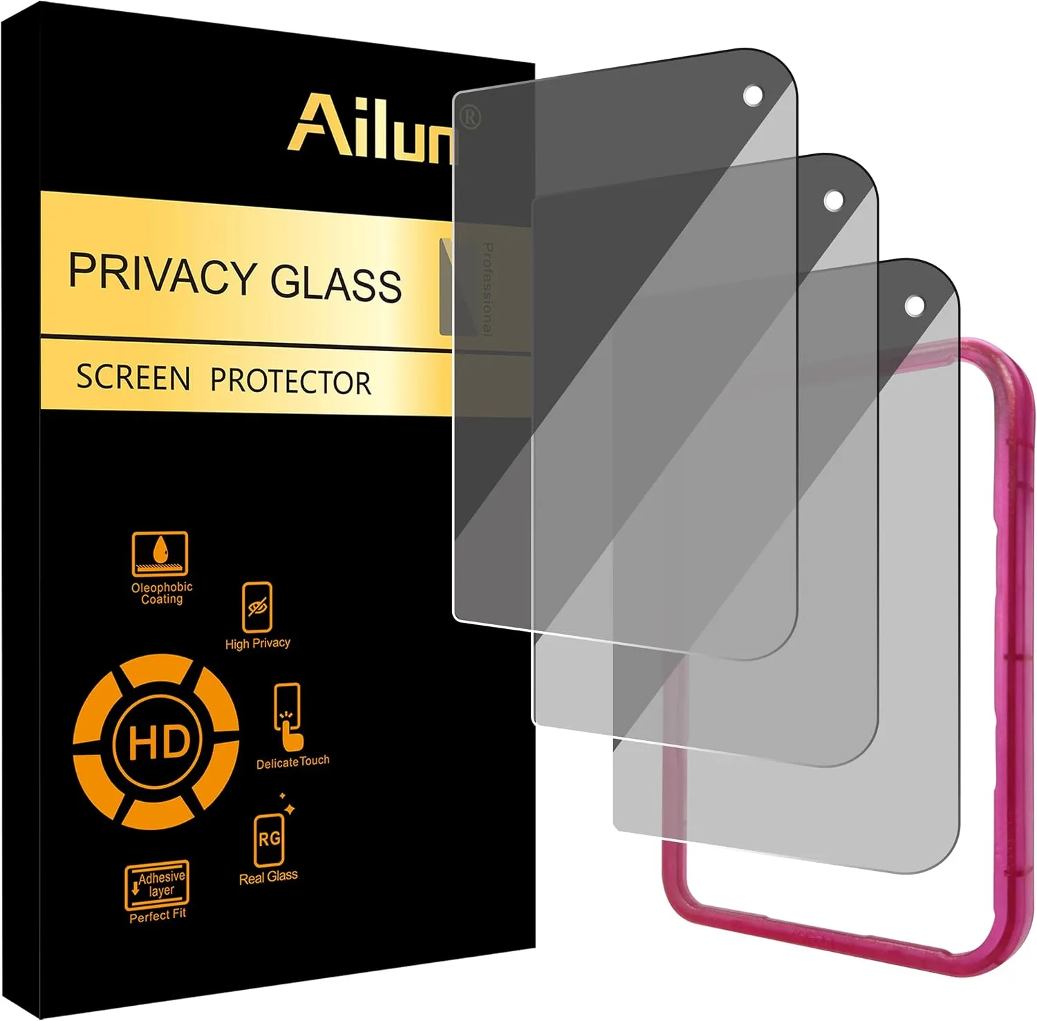 Protector de pantalla Ailun 3 unidades para iPhone Duo 5.4 pulgadas privacidad