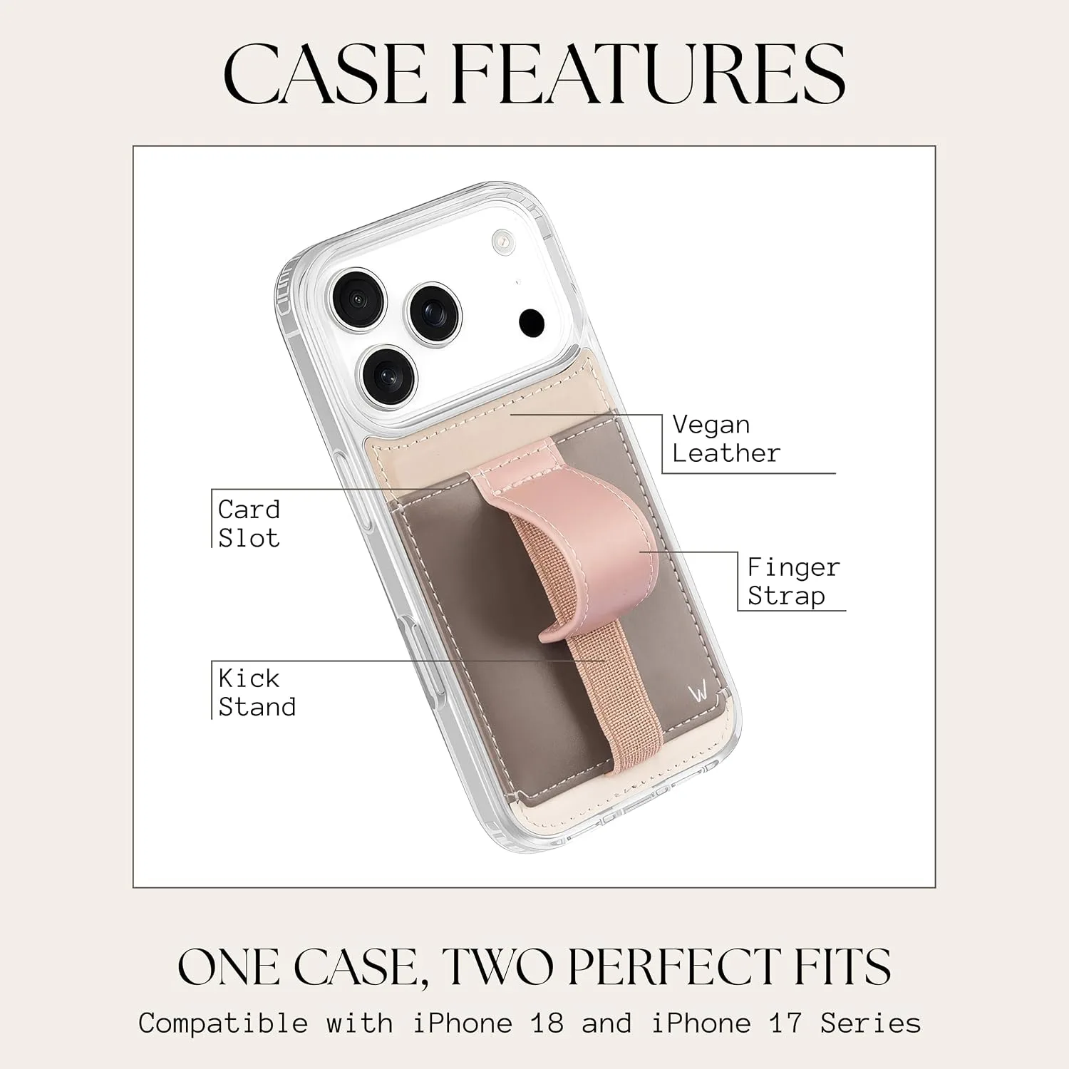 Walli Cases Wallet Phone Case for iPhone 18 Pro Max and iPhone 17 Pro Max