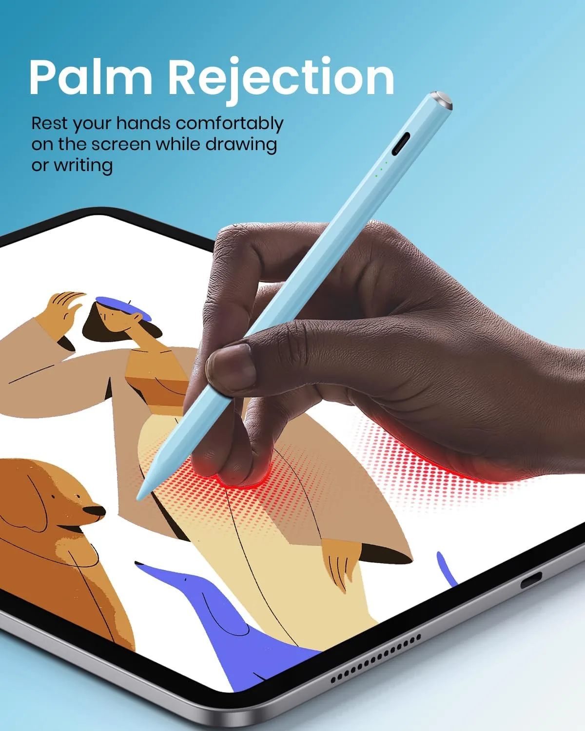 Hastraith Stylus Pen for iPad 2018-2026, 2X Faster Charge Apple iPad Pencil