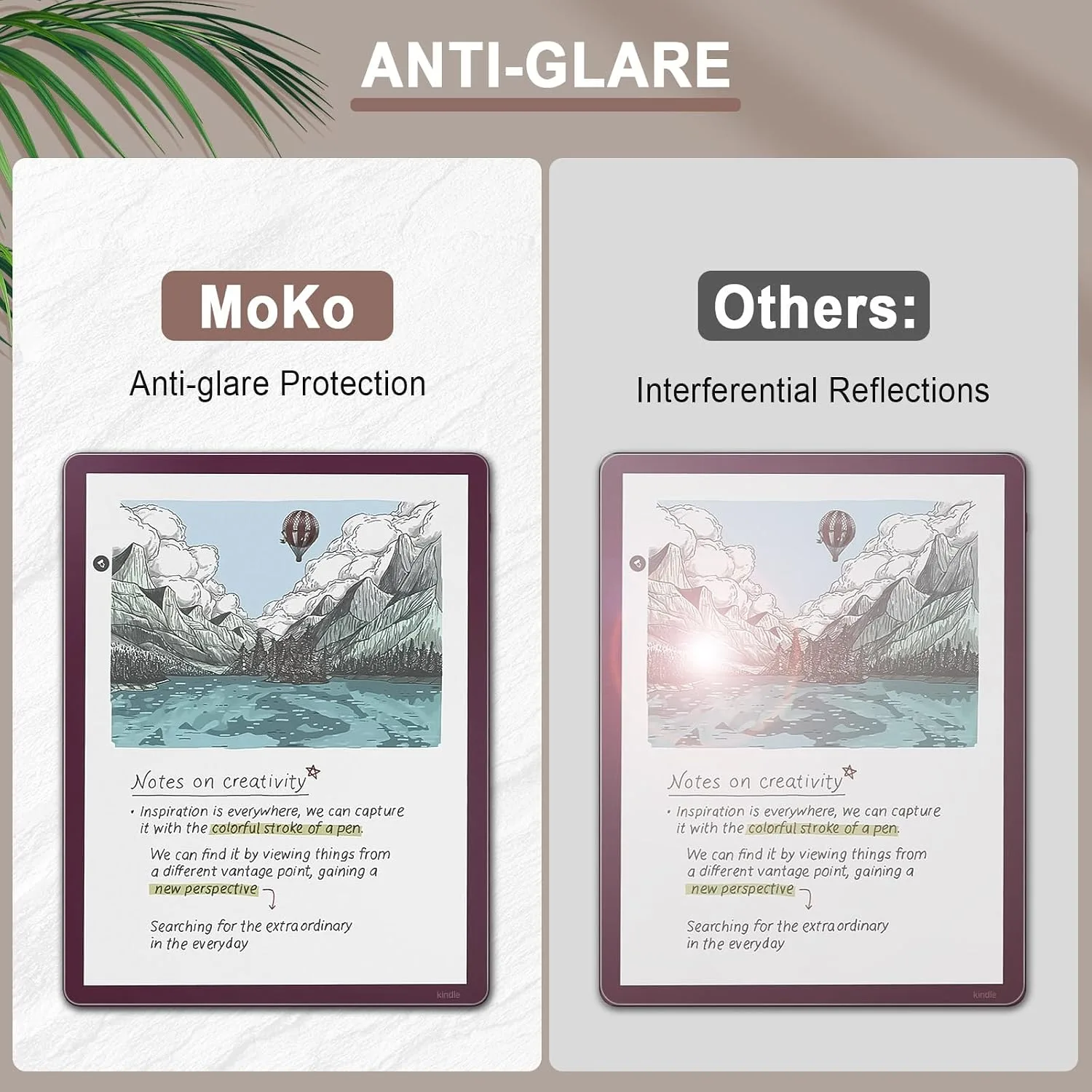 MoKo 3 Pack AntiGlare Screen Protector for 11" Kindle Scribe Colorsoft 2026